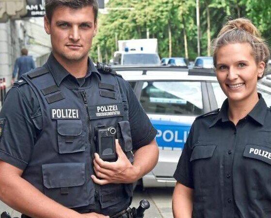 Polizei Bodycam im Einsatz